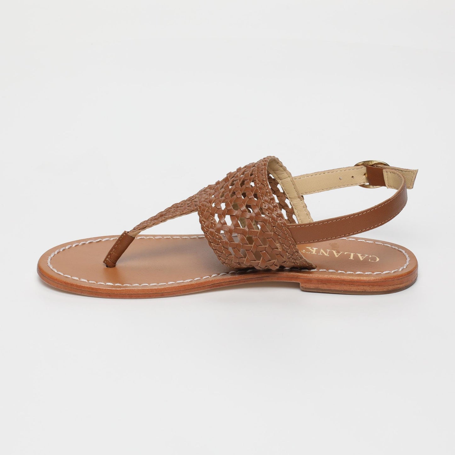 Naia sandales en cuir camel