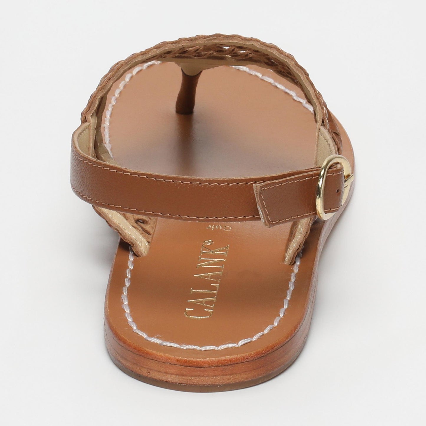 Naia sandales en cuir camel