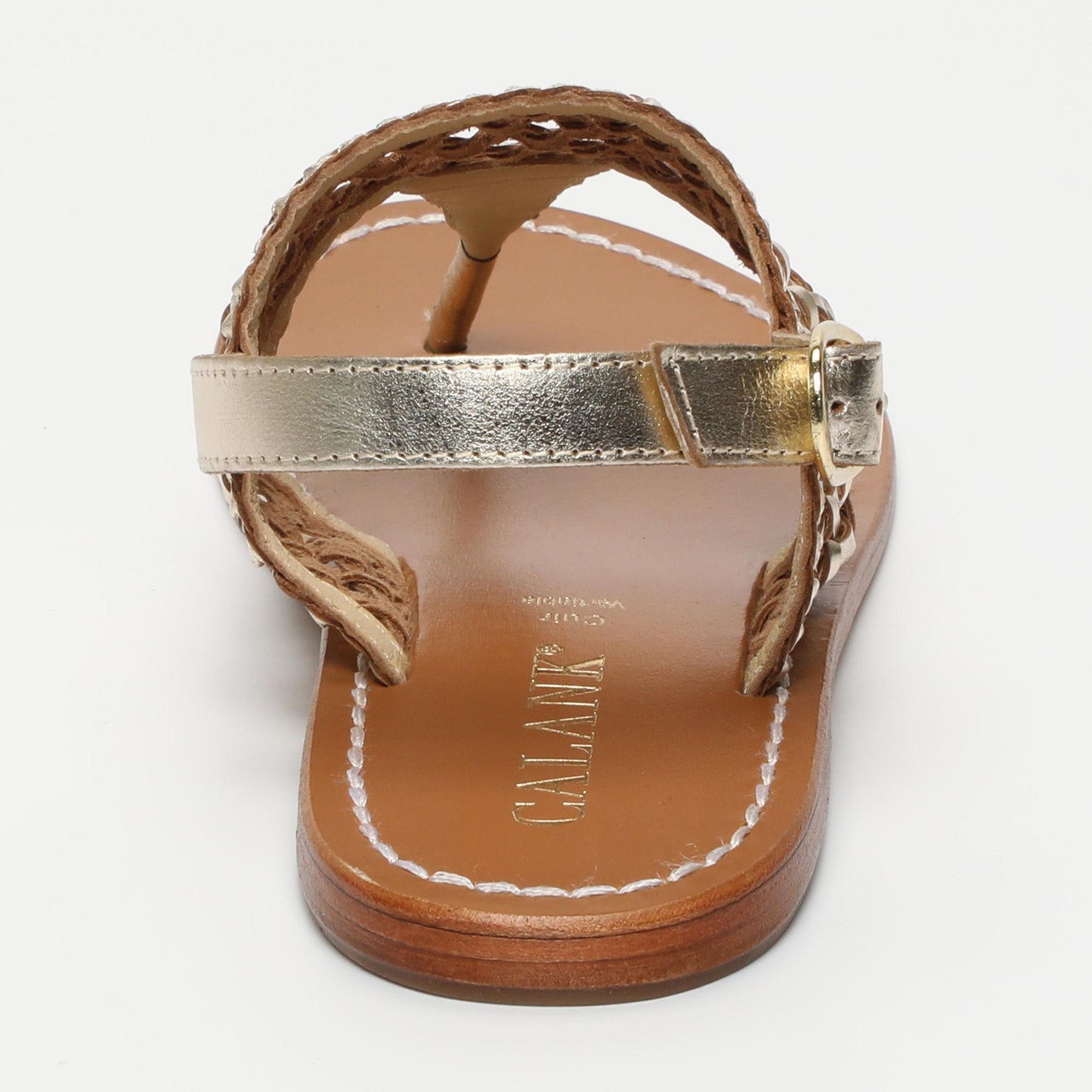 Naia sandales en cuir gold
