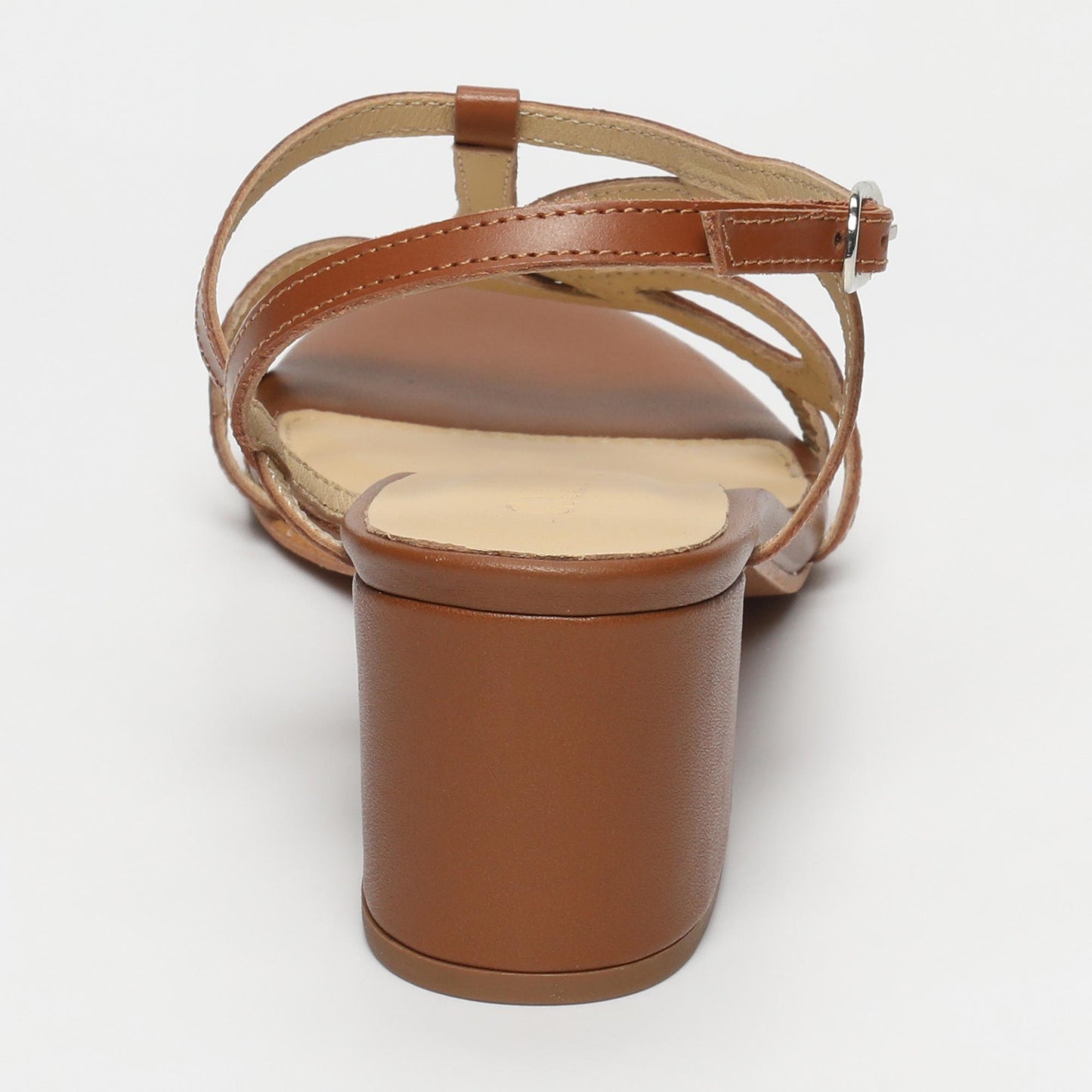 Nana sandales en cuir camel