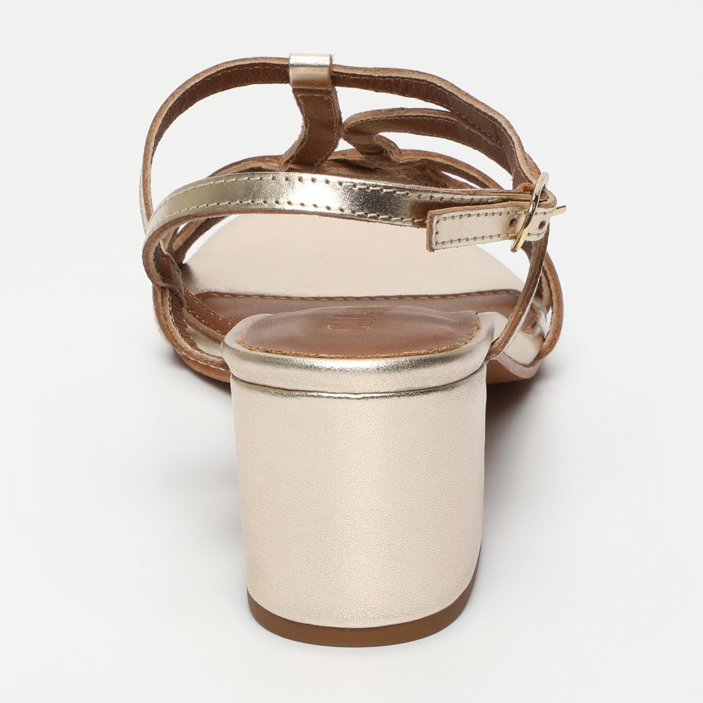 Nana sandales en cuir gold