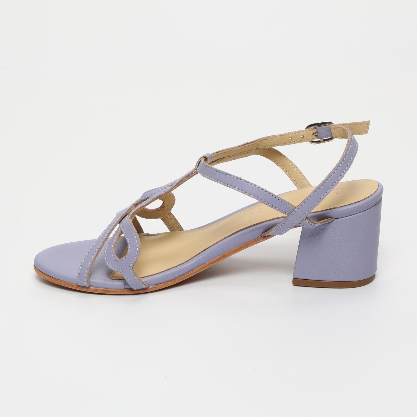 Nana sandales en cuir lavender