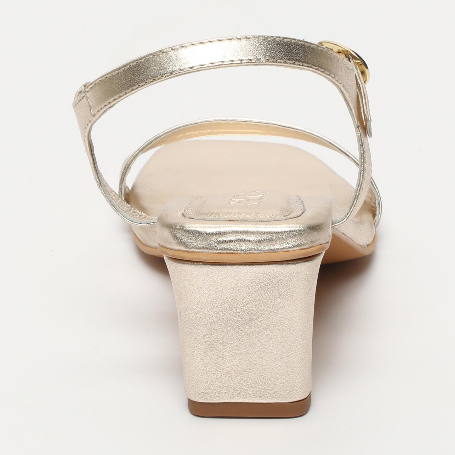 Naomi sandales en cuir platinium