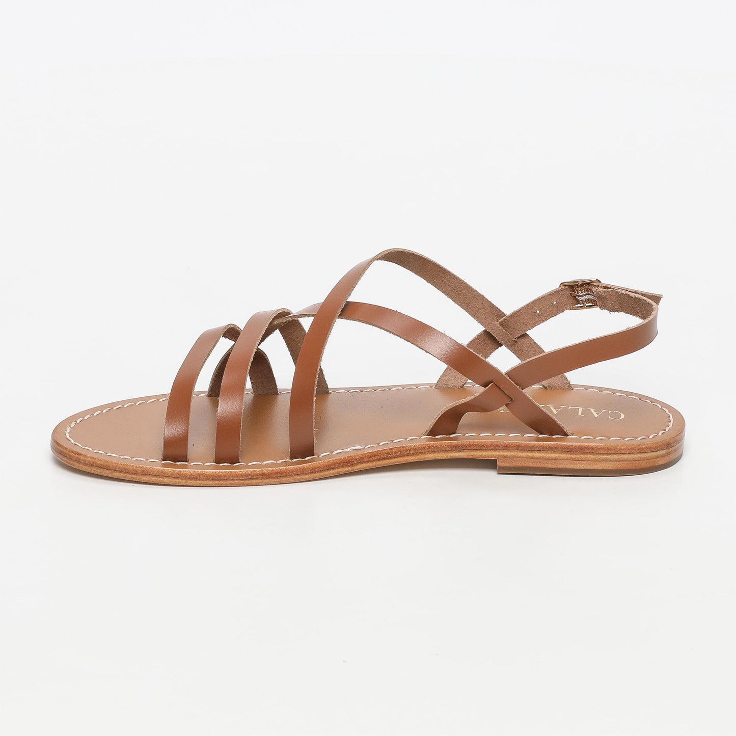 Nata sandales en cuir camel