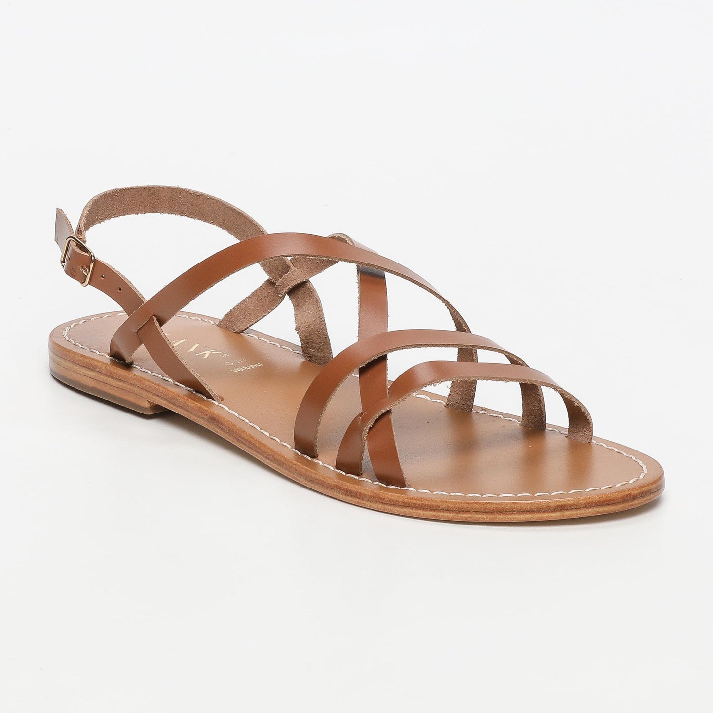 Nata sandales en cuir camel