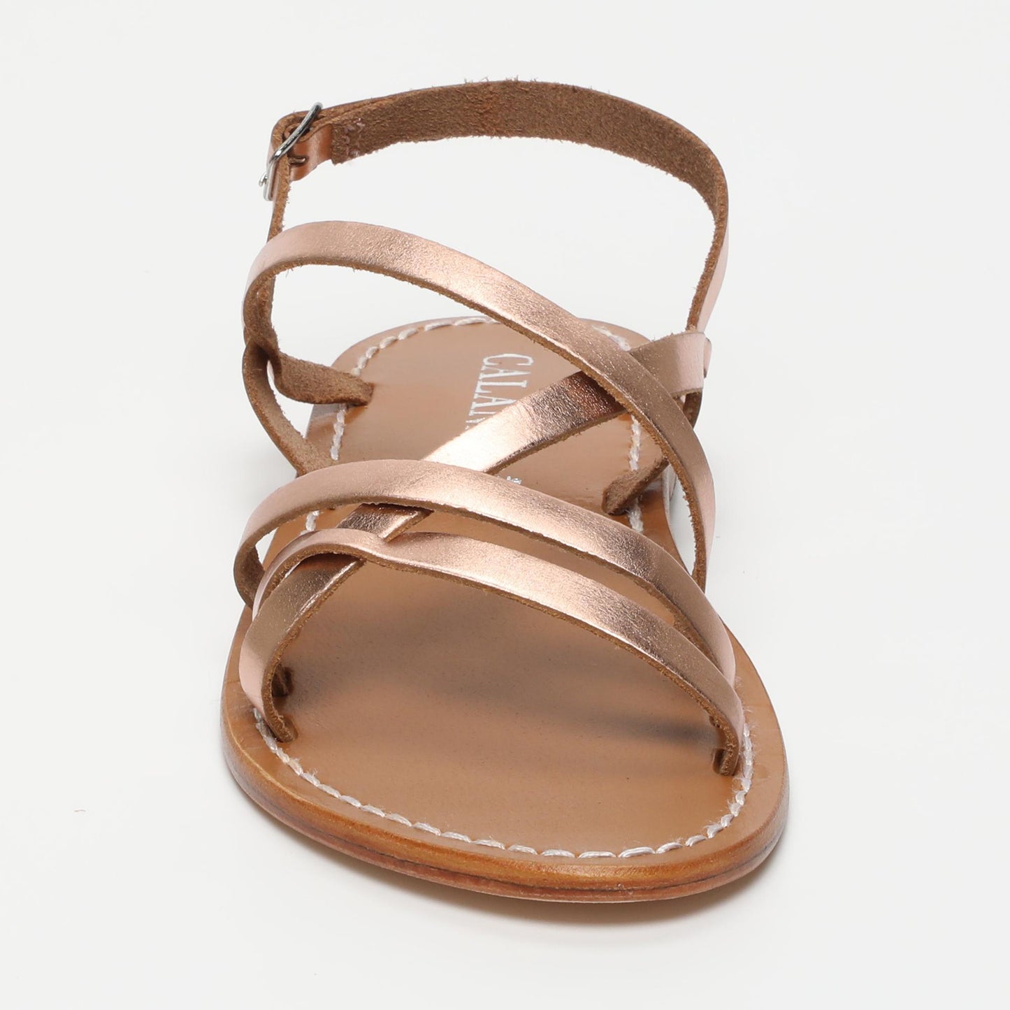 Nata sandales en cuir rosegold