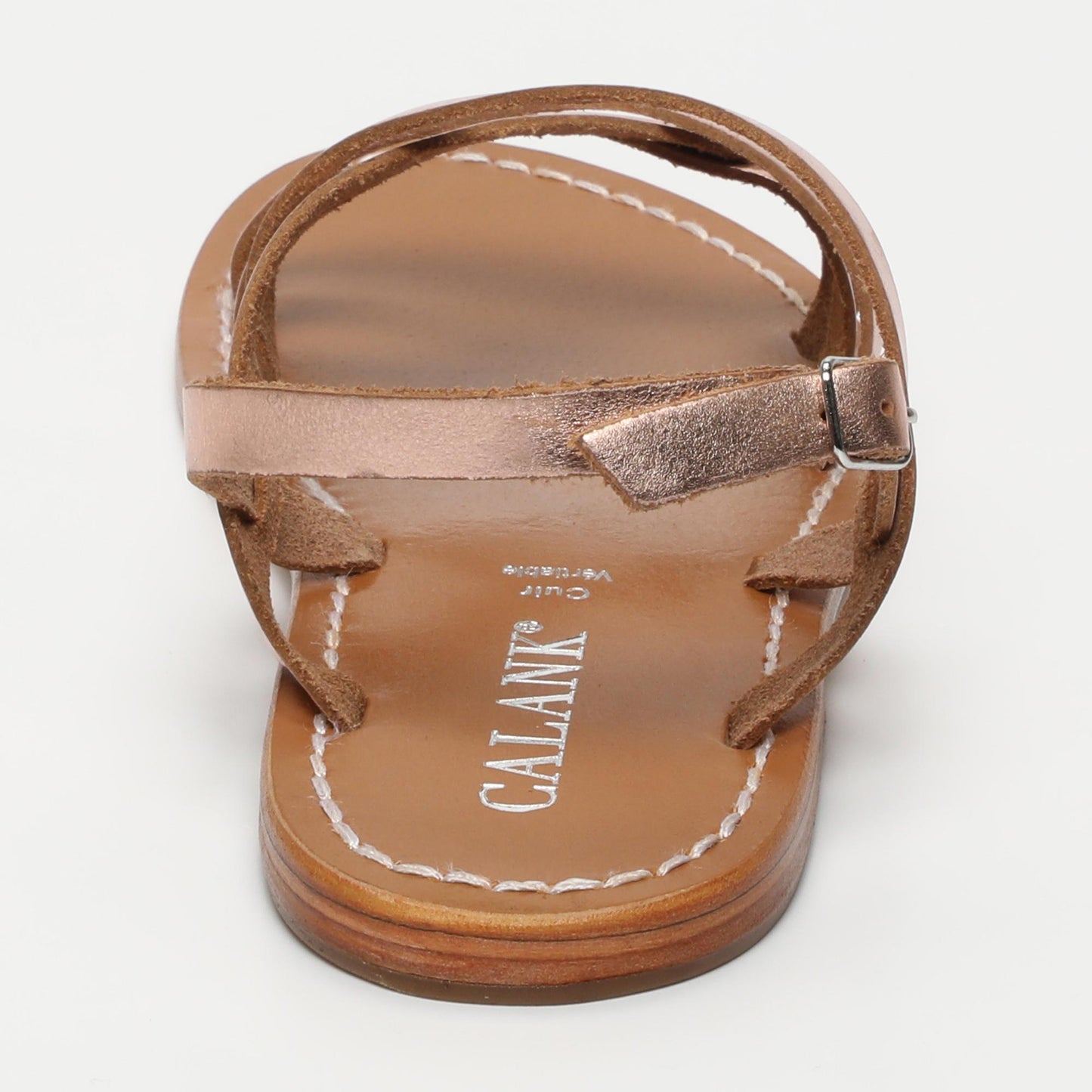 Nata sandales en cuir rosegold