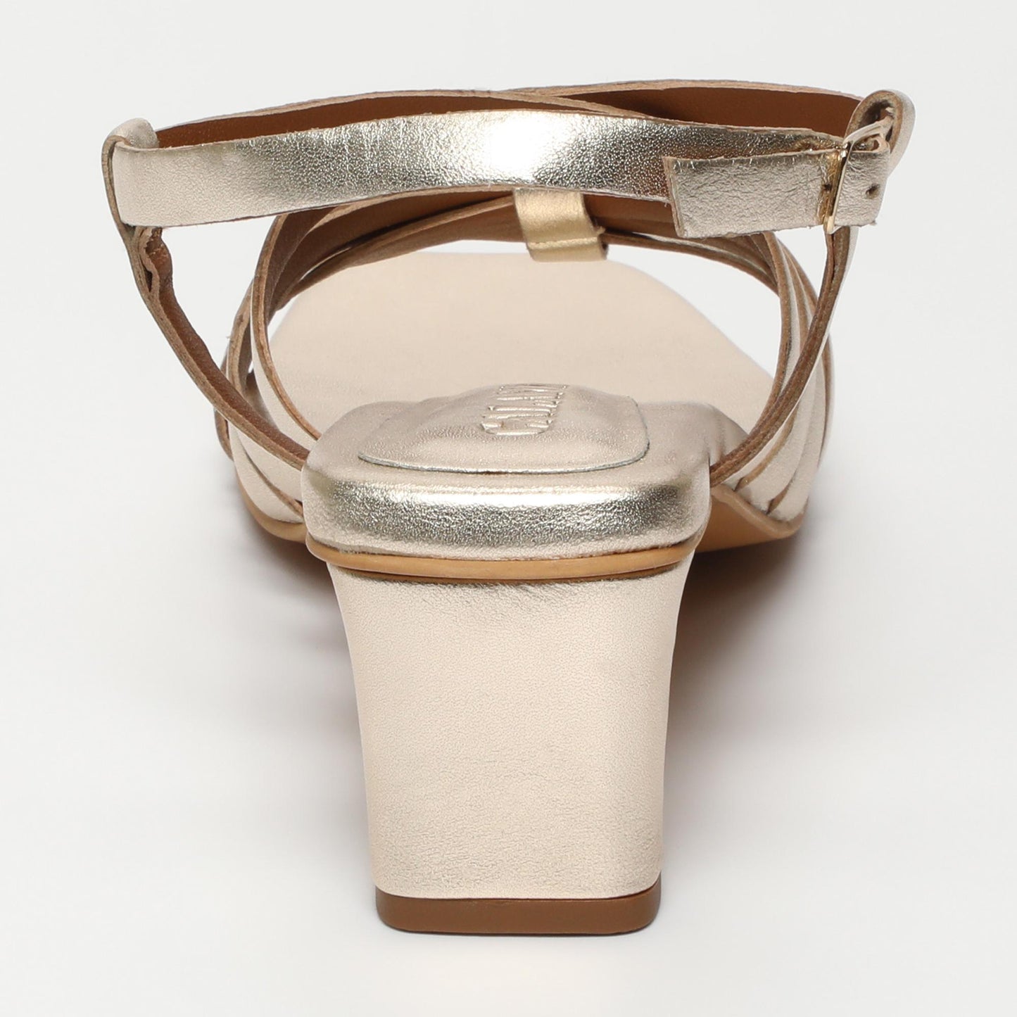 Natalene sandales en cuir gold