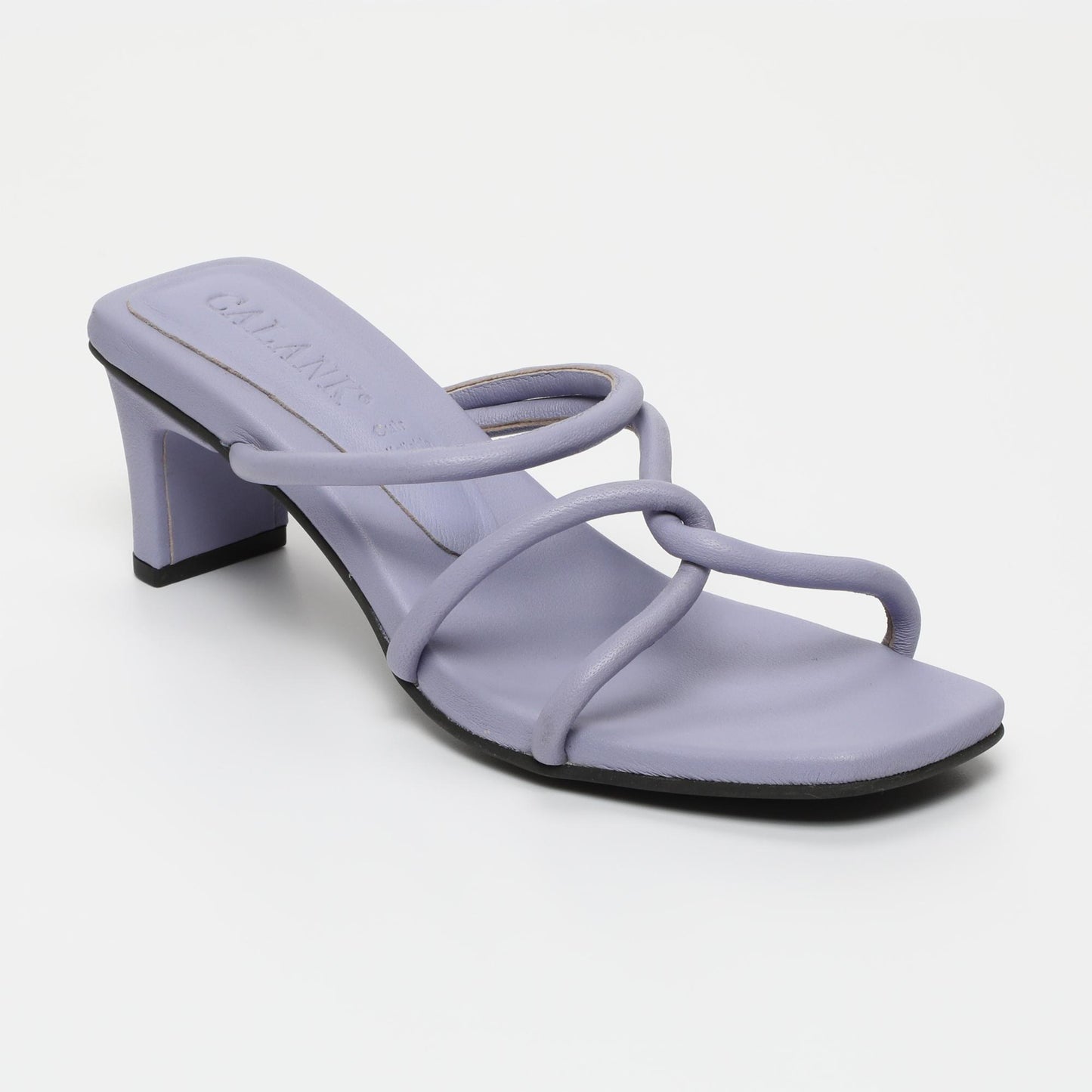 Nei sandales en cuir lavender