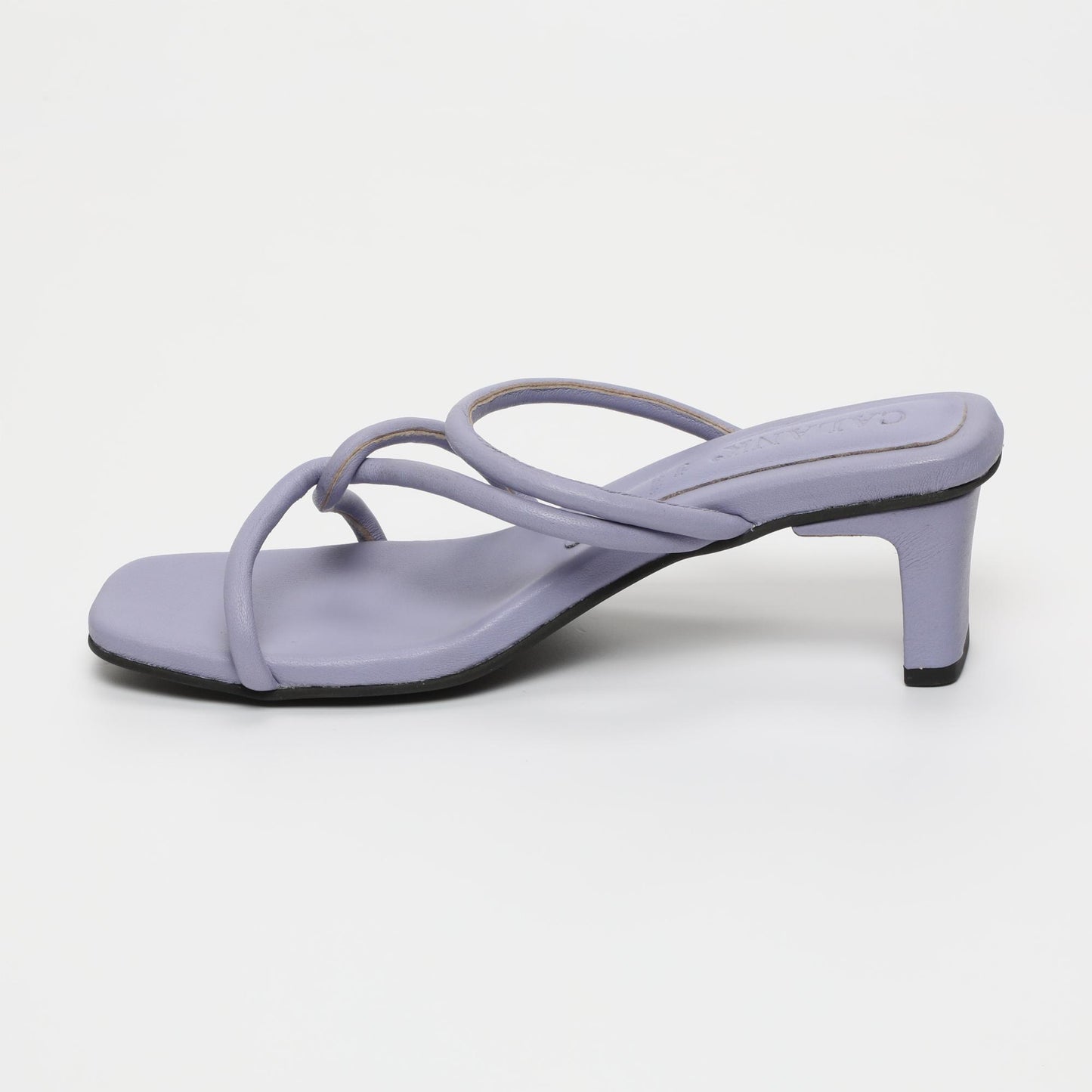 Nei sandales en cuir lavender