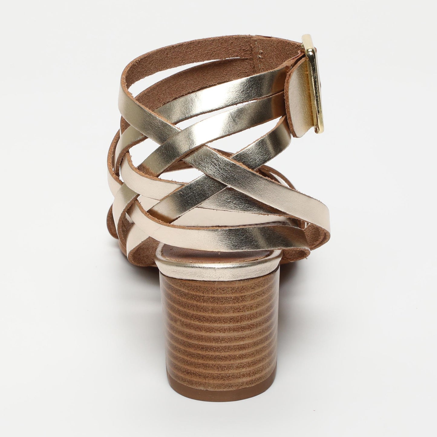 Nerine sandales en cuir gold