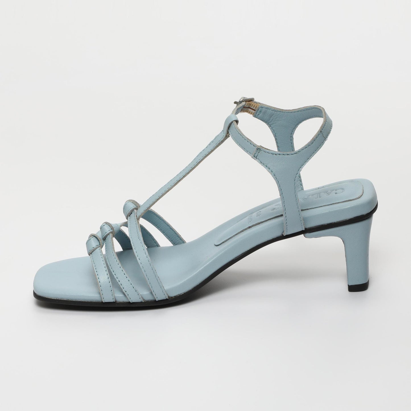 Nessa sandales en cuir sky blue