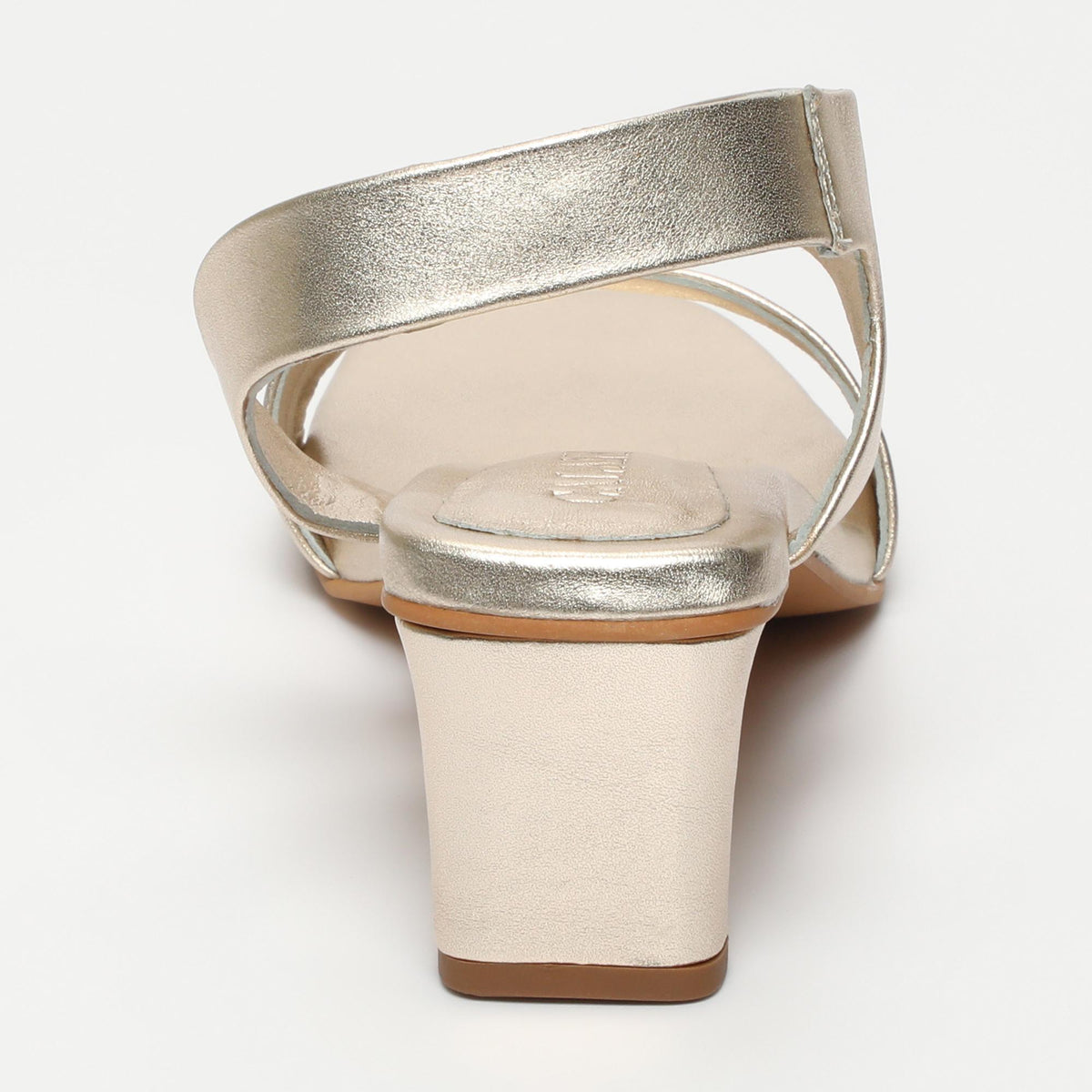 Netia sandales en cuir gold