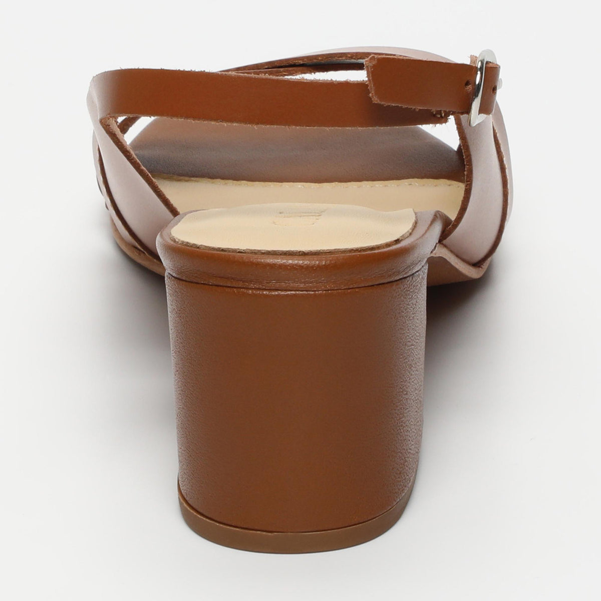 Netty sandales en cuir camel