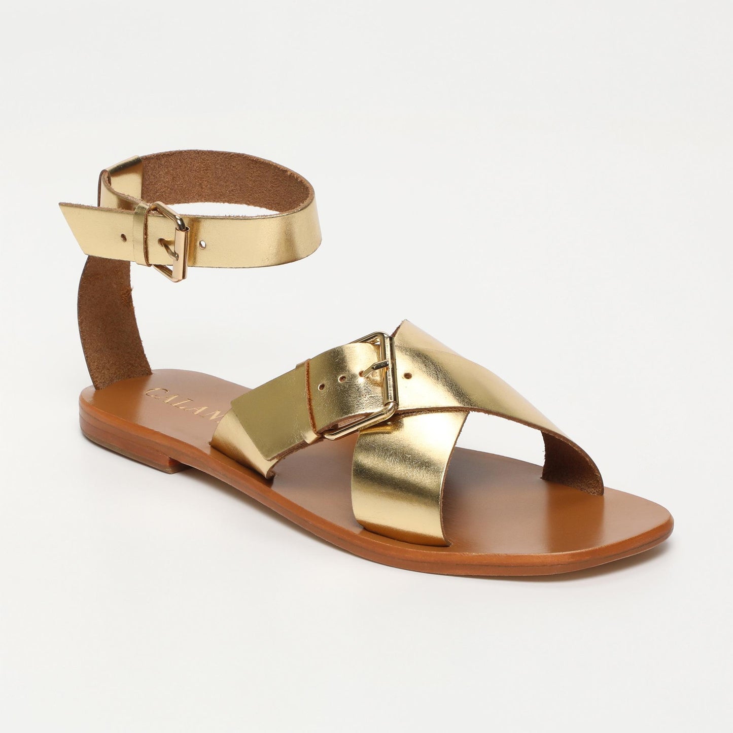 Nevaeh sandales en cuir dark gold
