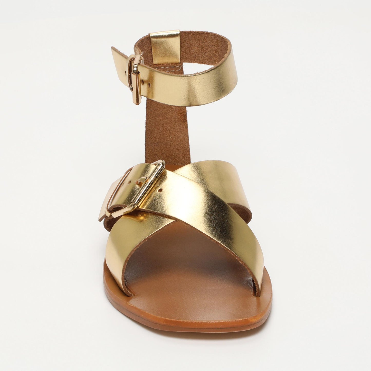 Nevaeh sandales en cuir dark gold