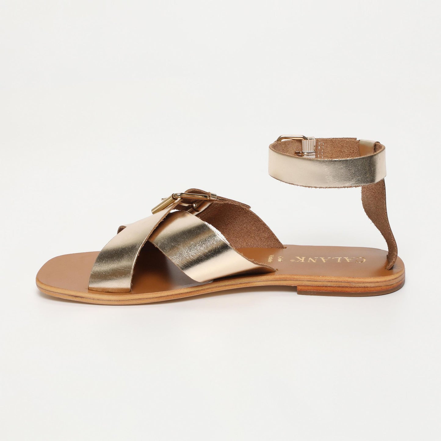 Nevaeh sandales en cuir gold