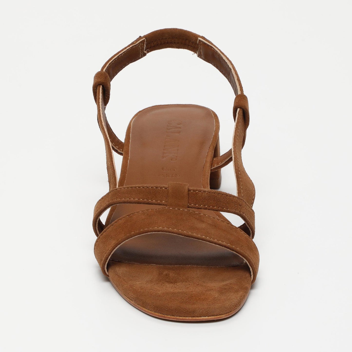 Nia sandales en cuir camel