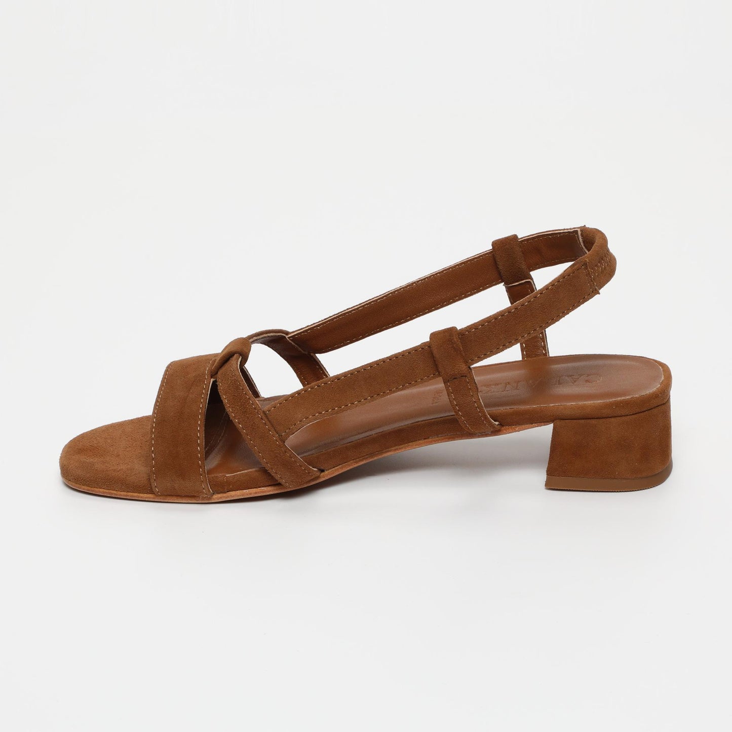 Nia sandales en cuir camel
