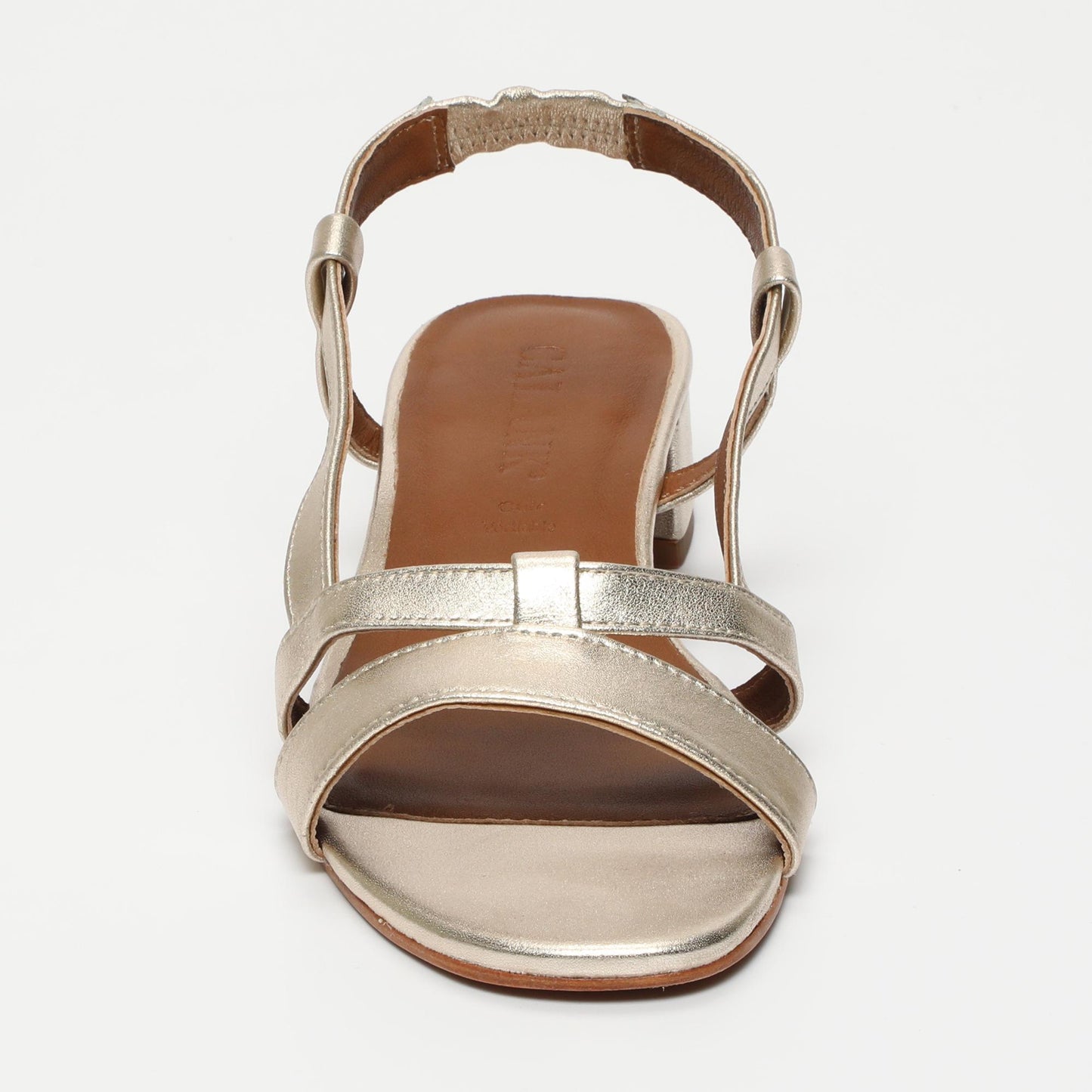 Nia sandales en cuir gold