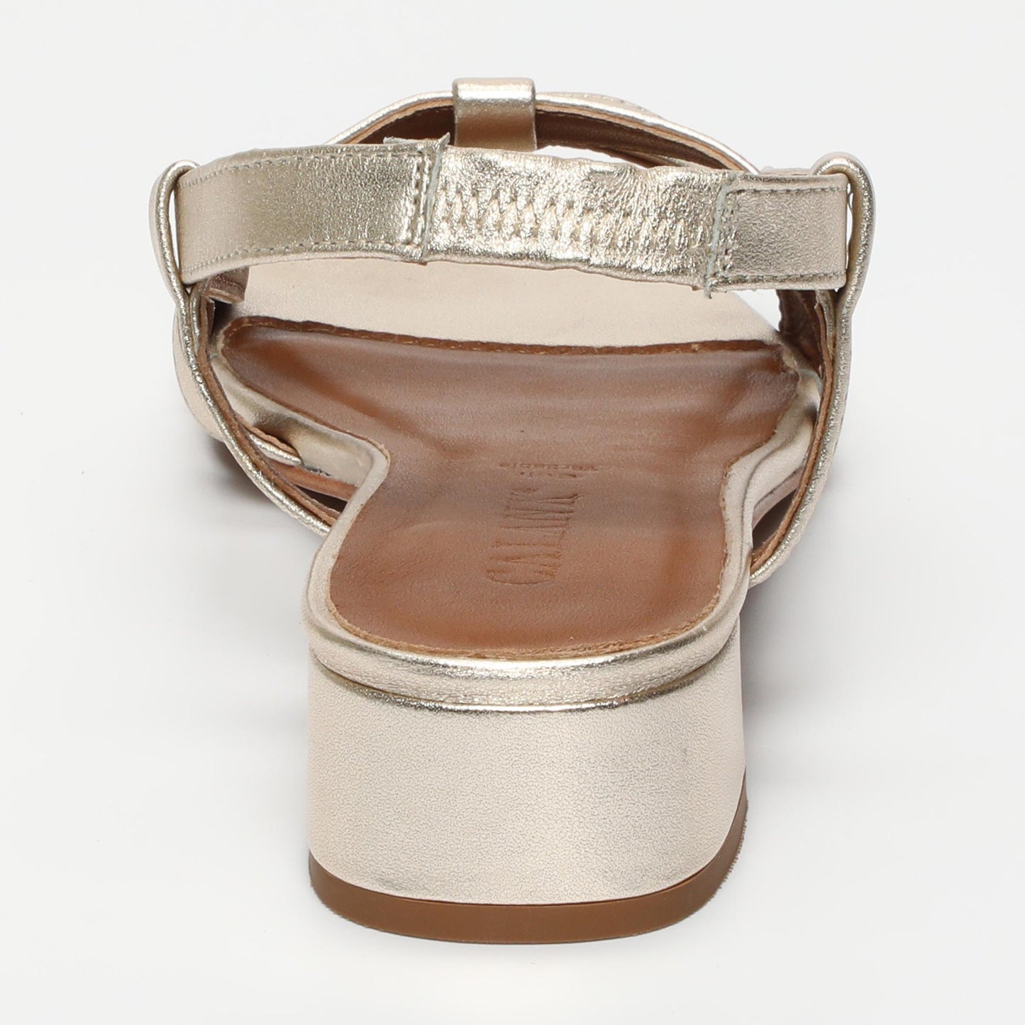 Nia sandales en cuir gold