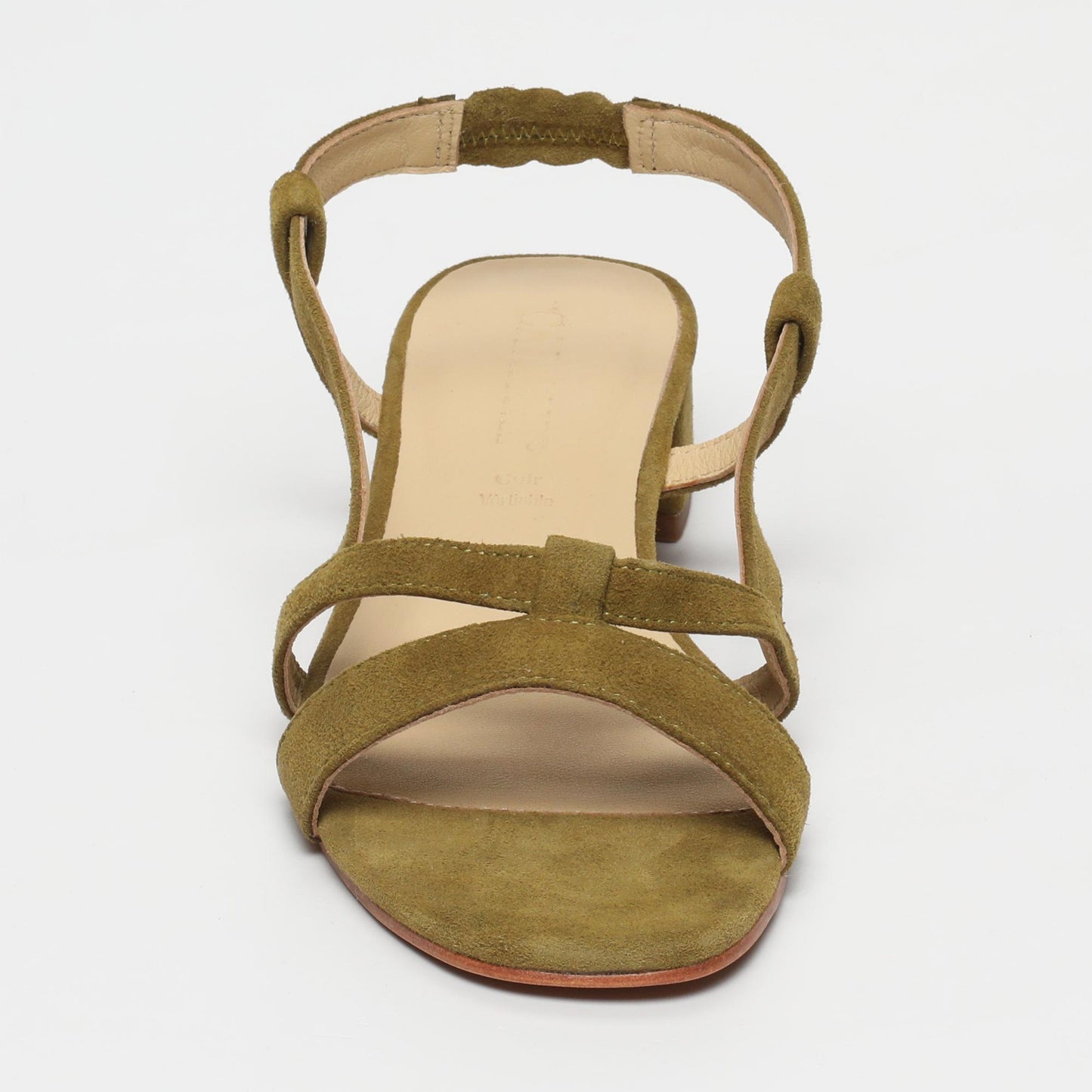 Nia sandales en cuir olive