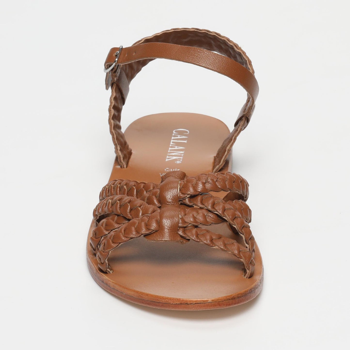 Niah sandales en cuir camel