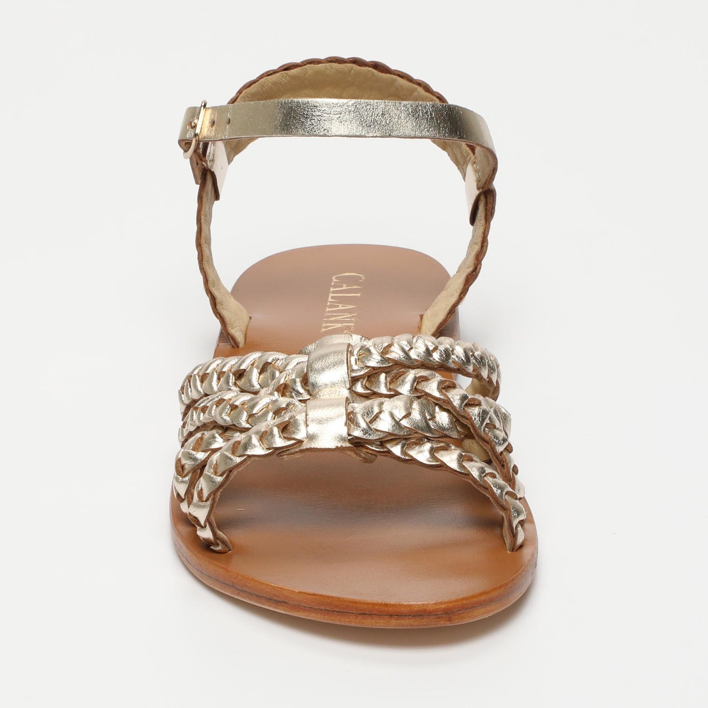 Niah sandales en cuir gold