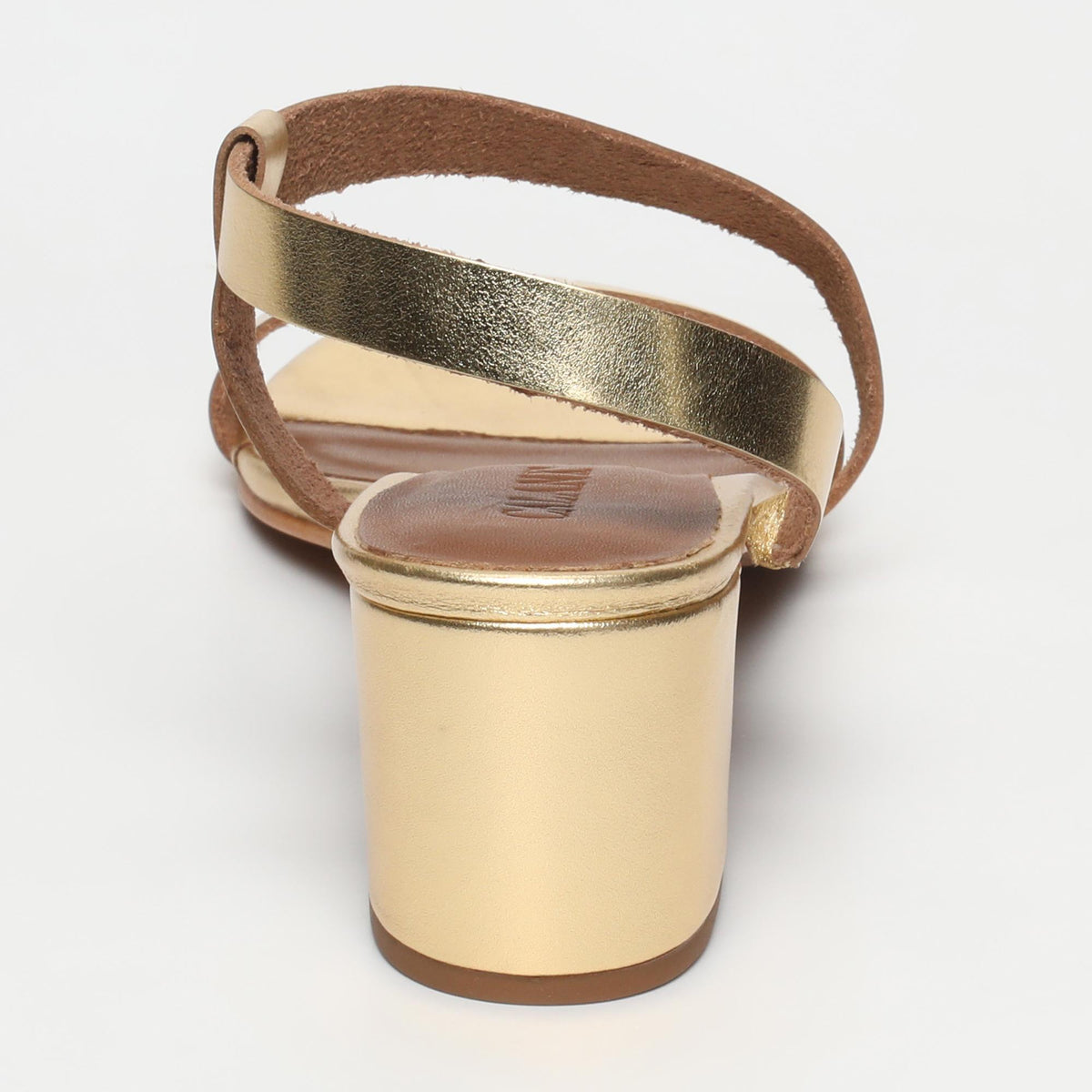 Ninon sandales en cuir dark gold