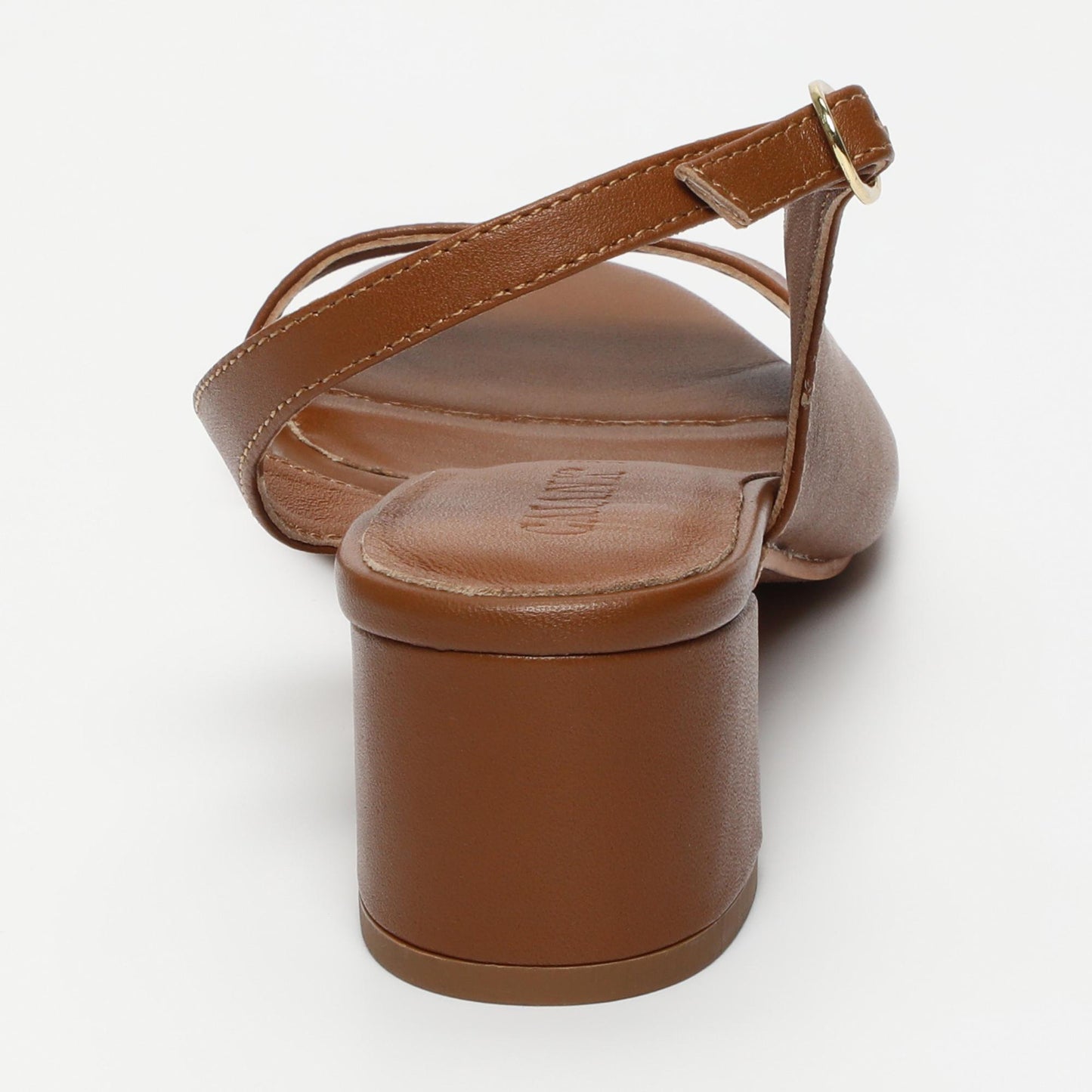Nonnie sandales en cuir camel