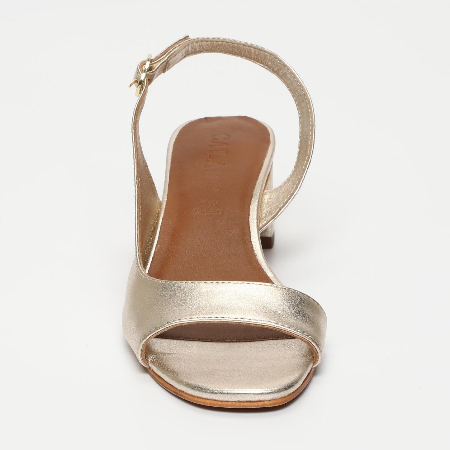 Nonnie sandales en cuir gold