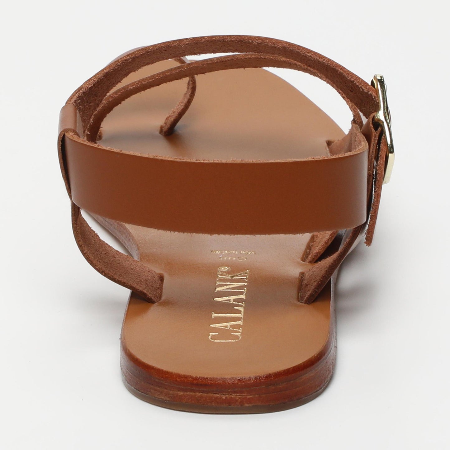 Norma sandales en cuir camel