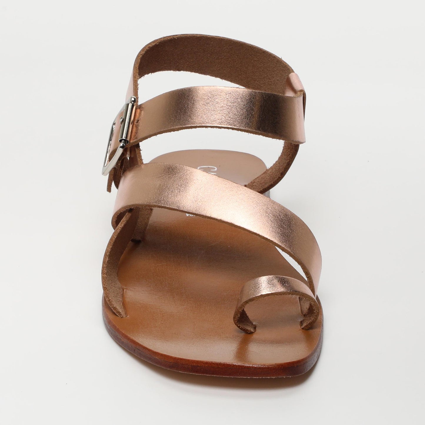 Norma sandales en cuir rosegold