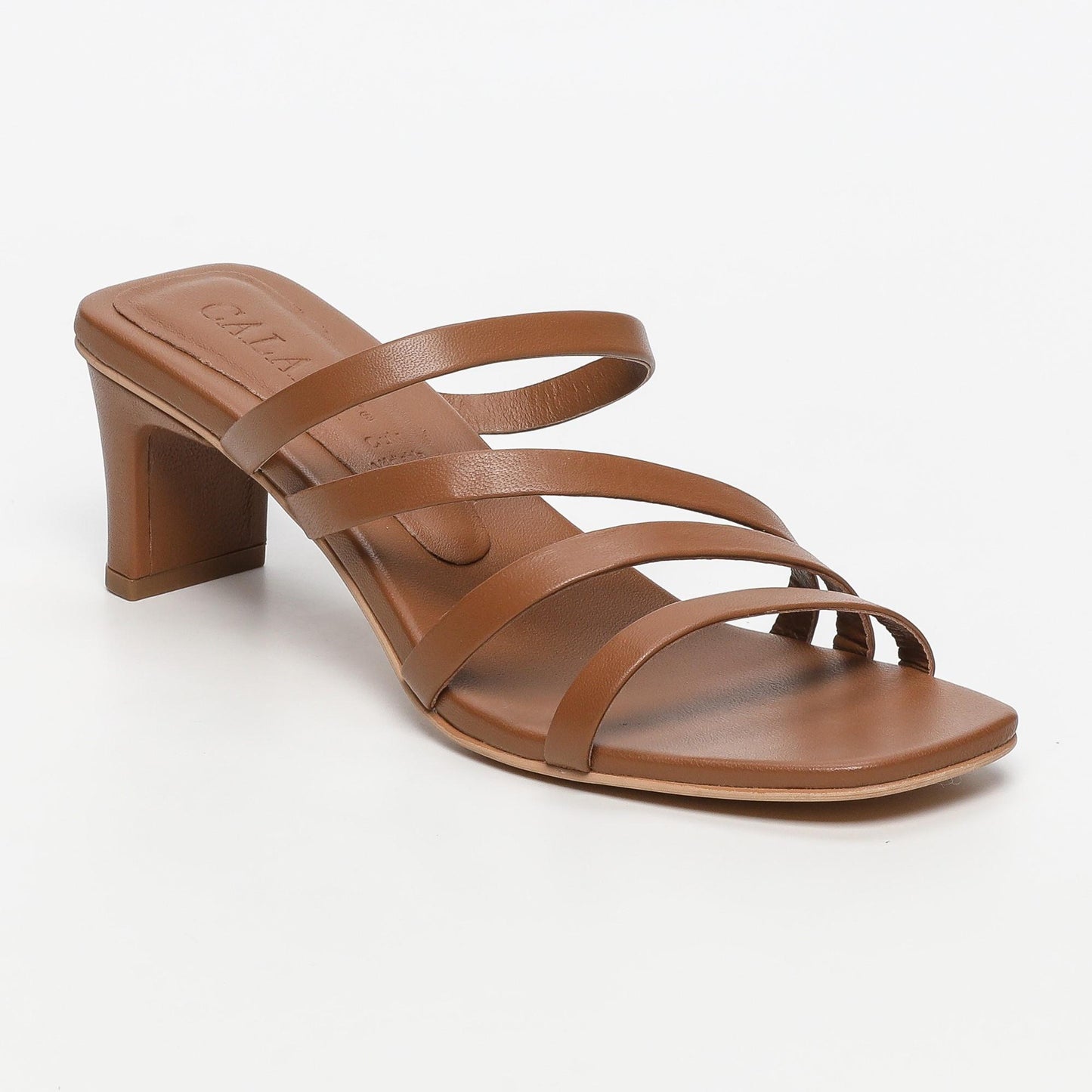 Nova sandales en cuir camel