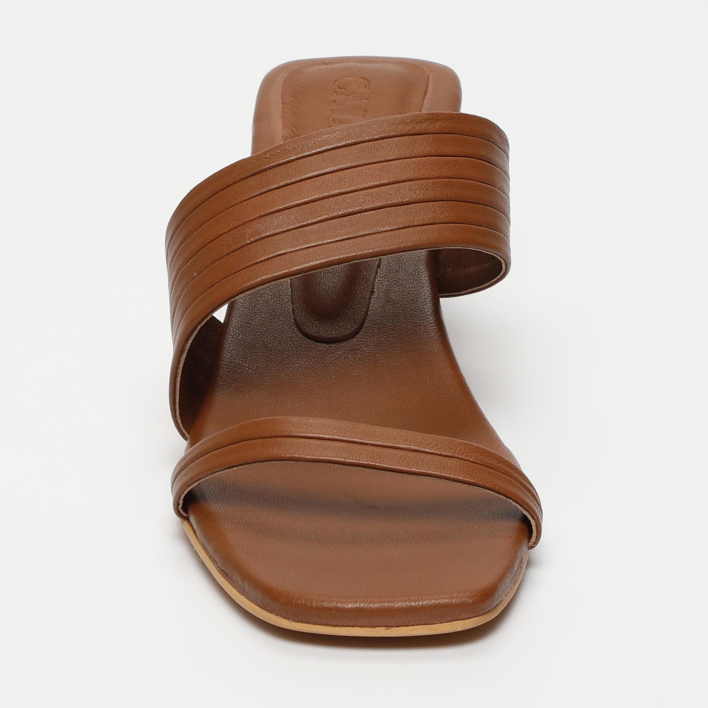 Nura sandales en cuir camel