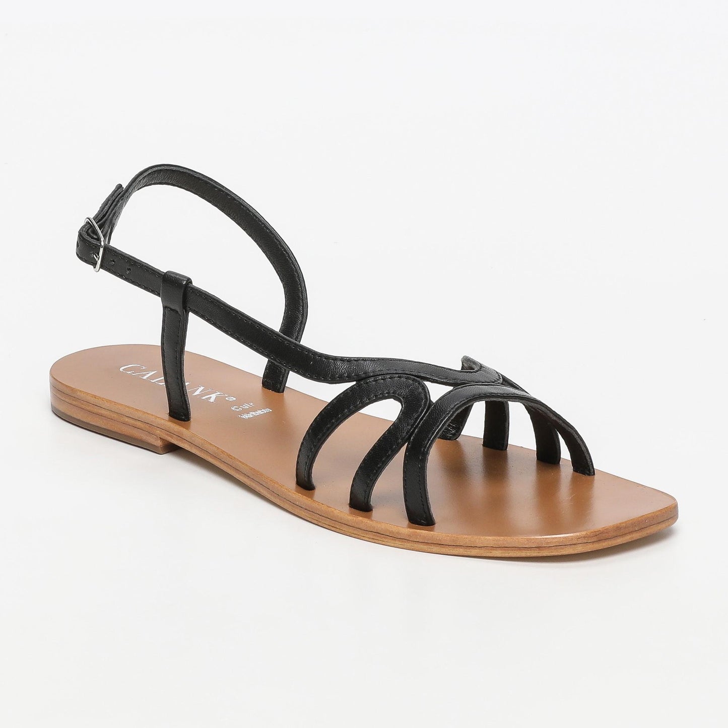 Nya sandales en cuir black