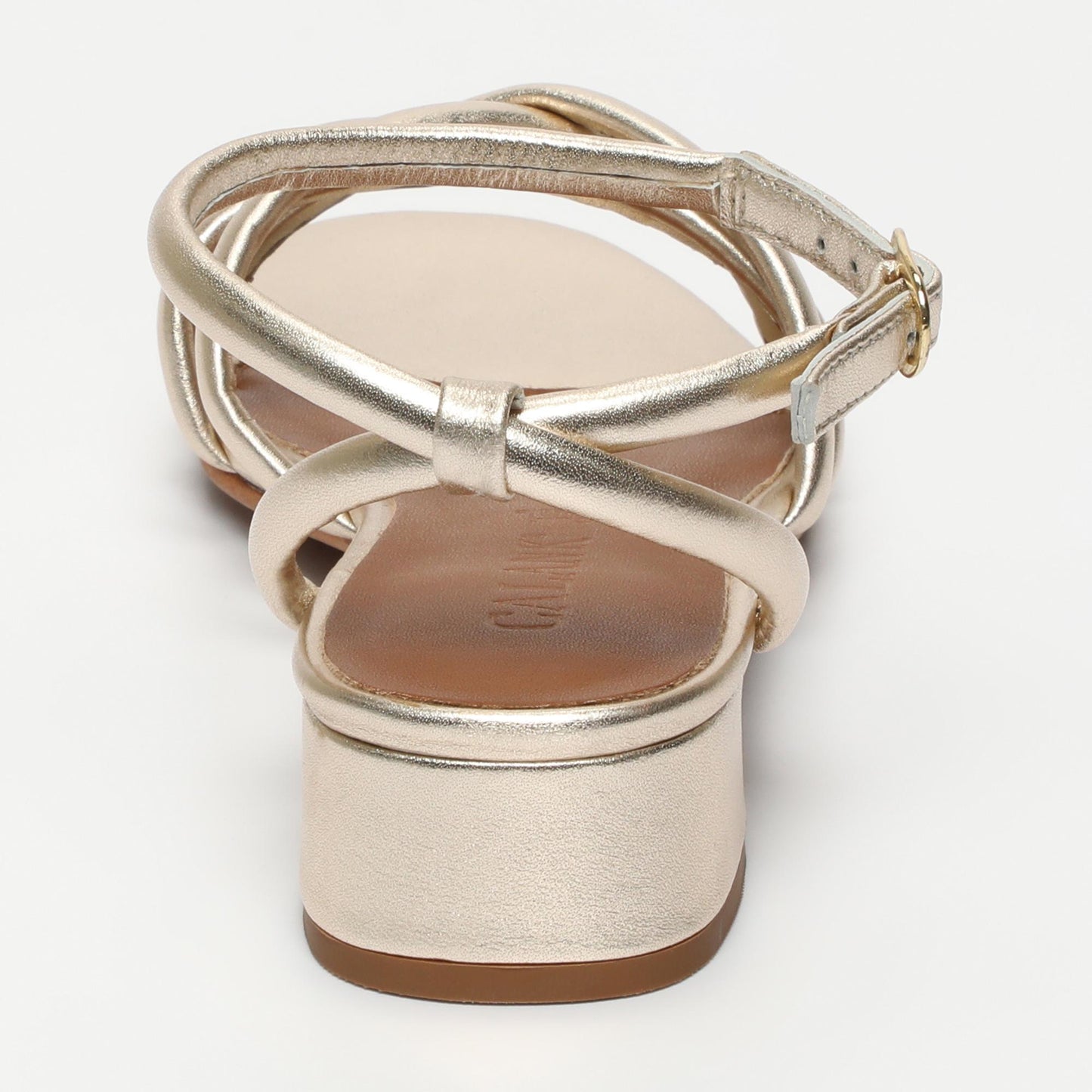 Nysia sandales en cuir gold