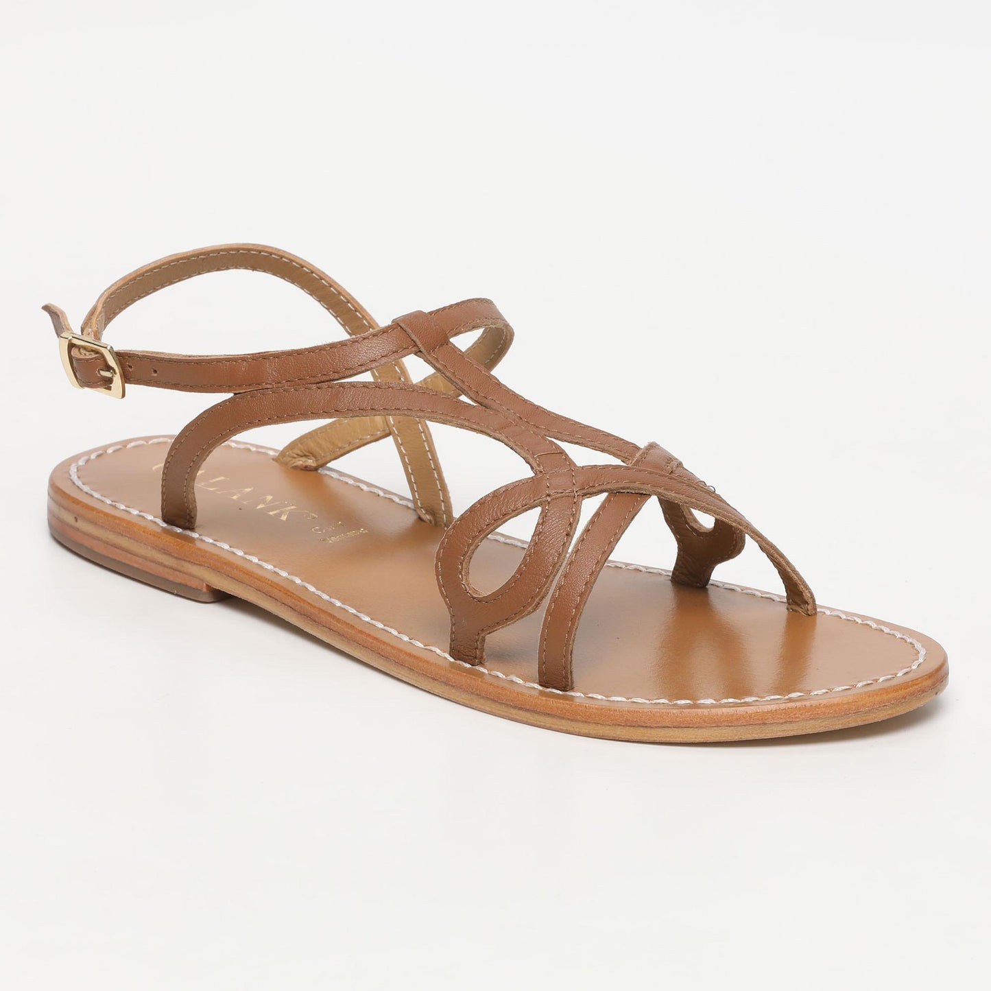 PARGUA sandales en cuir camel