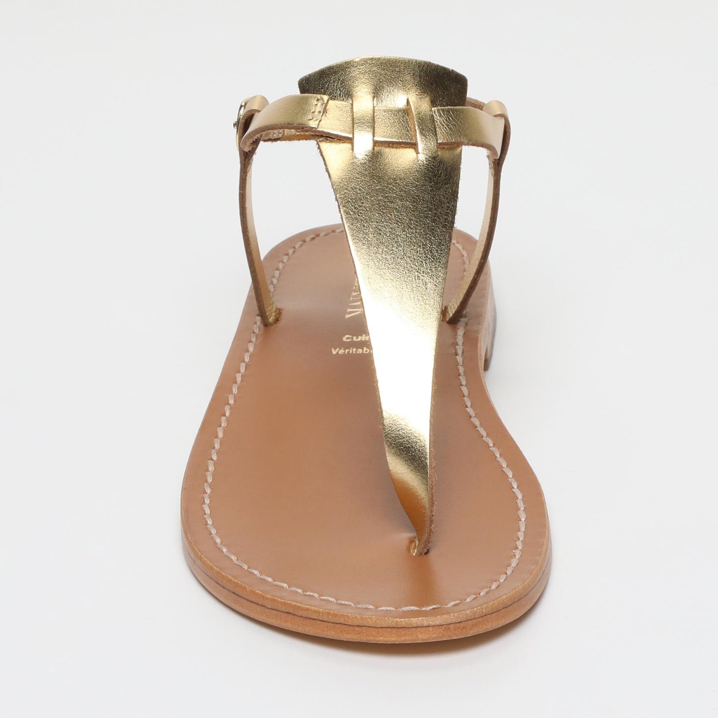 PEDERNERA sandales en cuir dark gold