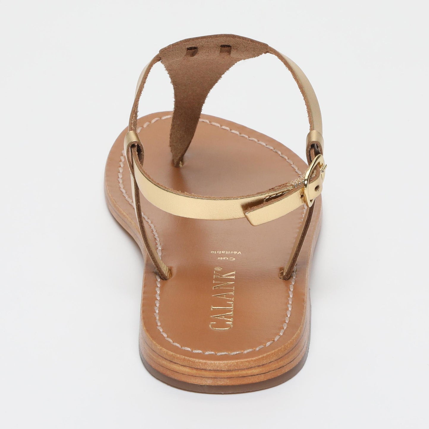 PEDERNERA sandales en cuir dark gold