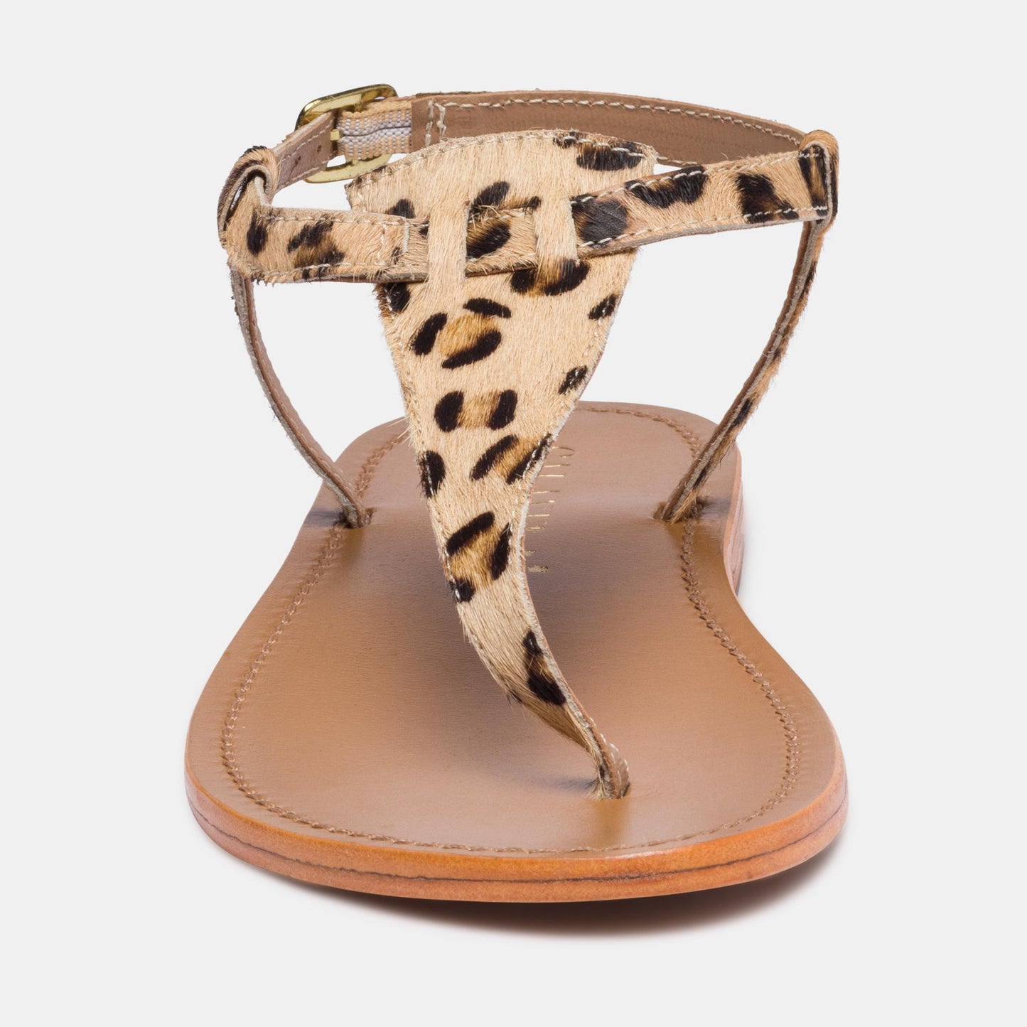 PEDERNERA sandales en cuir leopard
