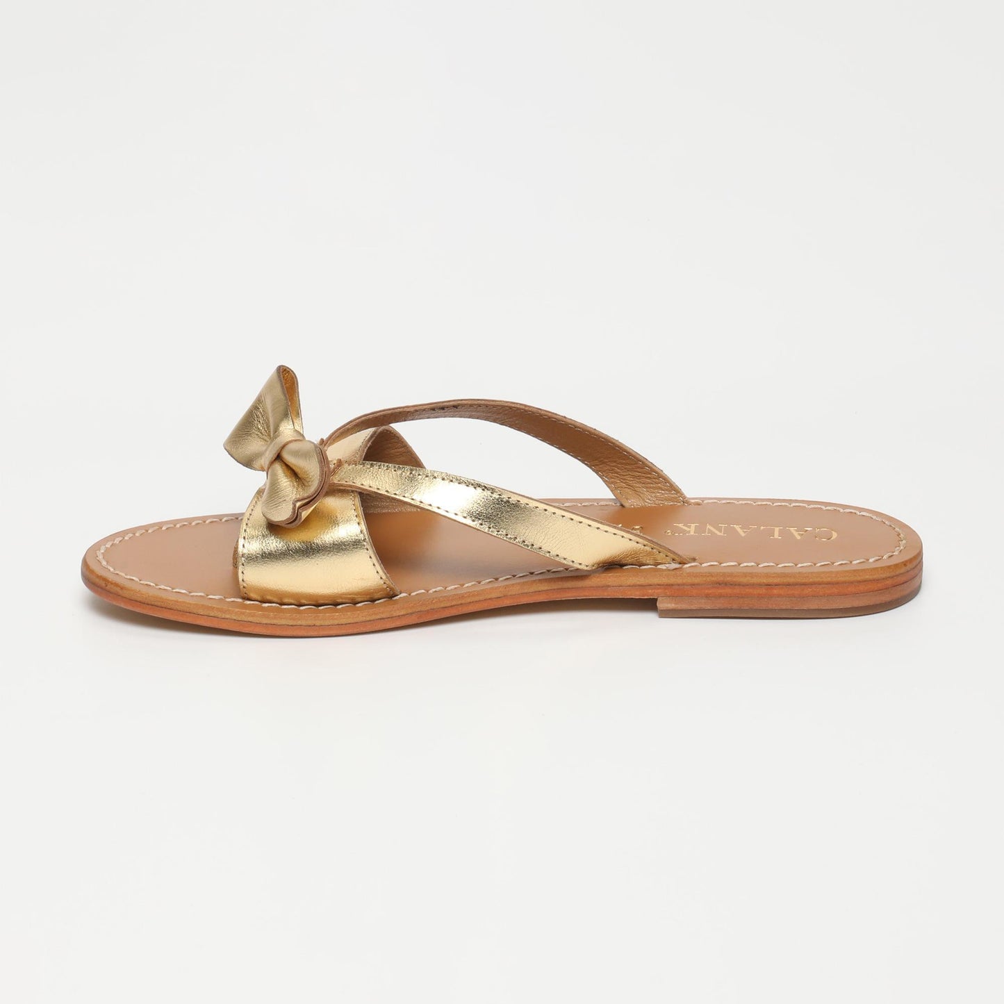 PICARE sandales en cuir dark gold