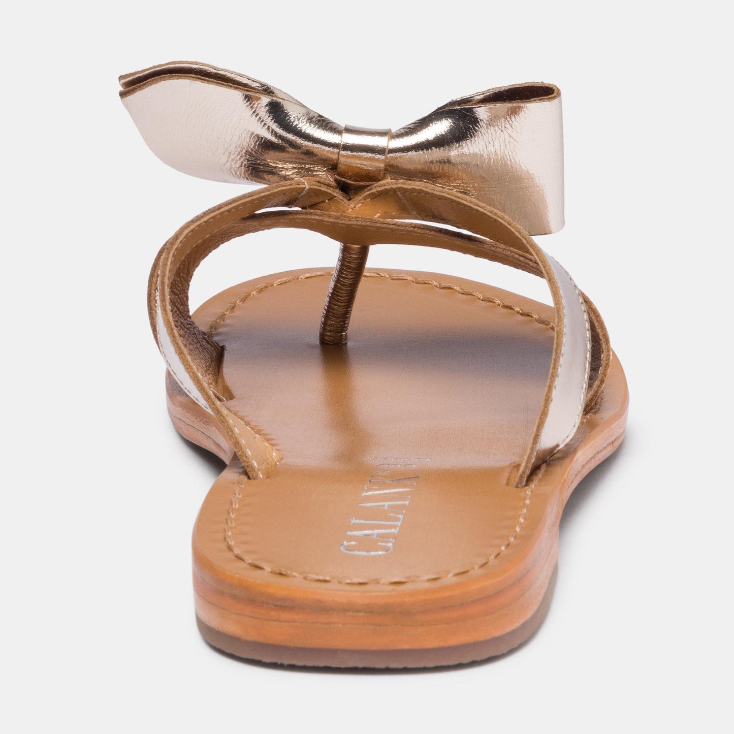 PICARE sandales en cuir gold