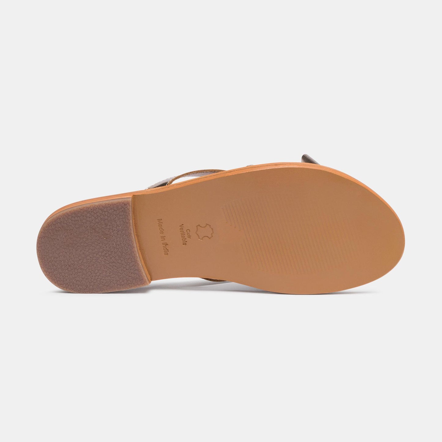 PICARE sandales en cuir gold