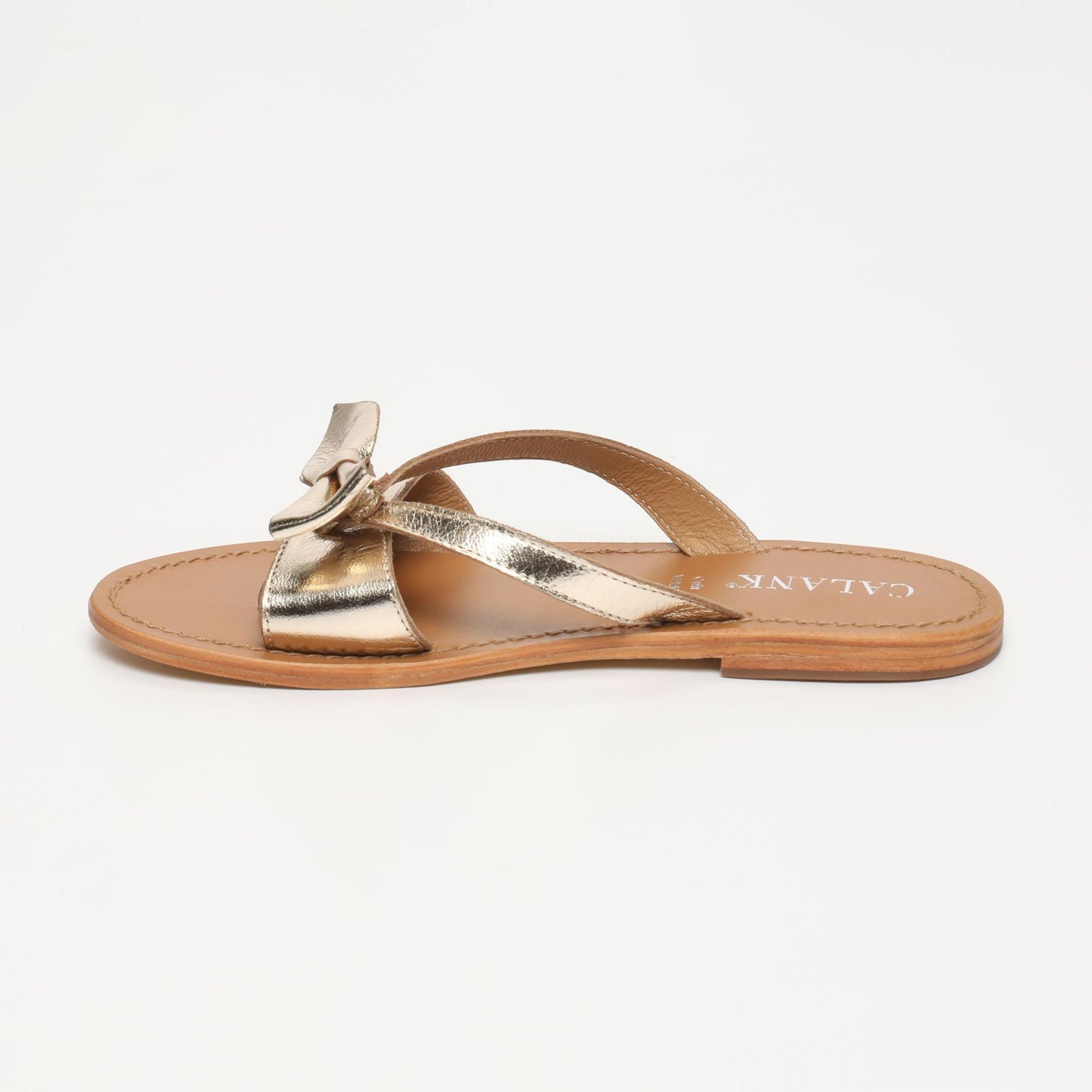 PICARE sandales en cuir gold
