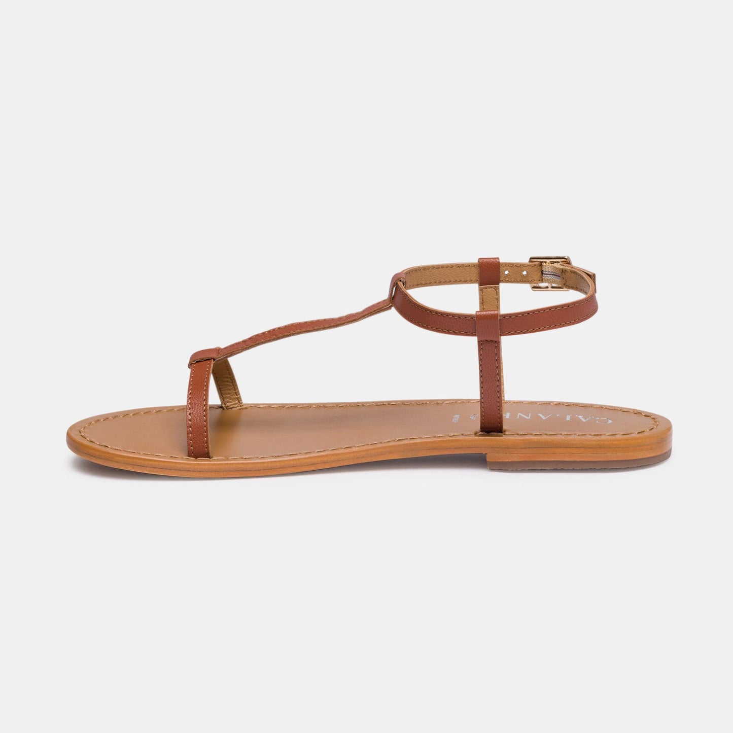 PRACA sandales en cuir camel