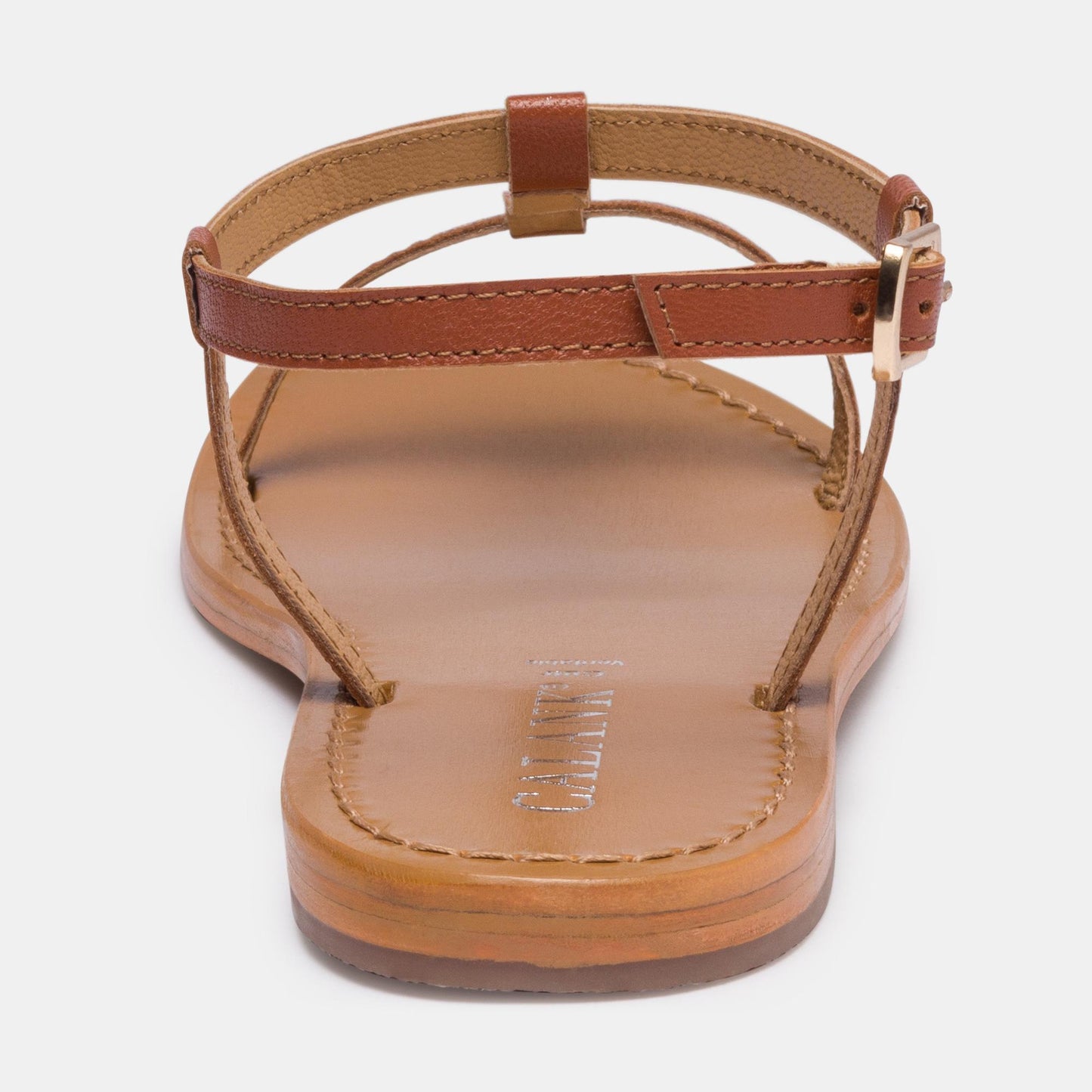 PRACA sandales en cuir camel