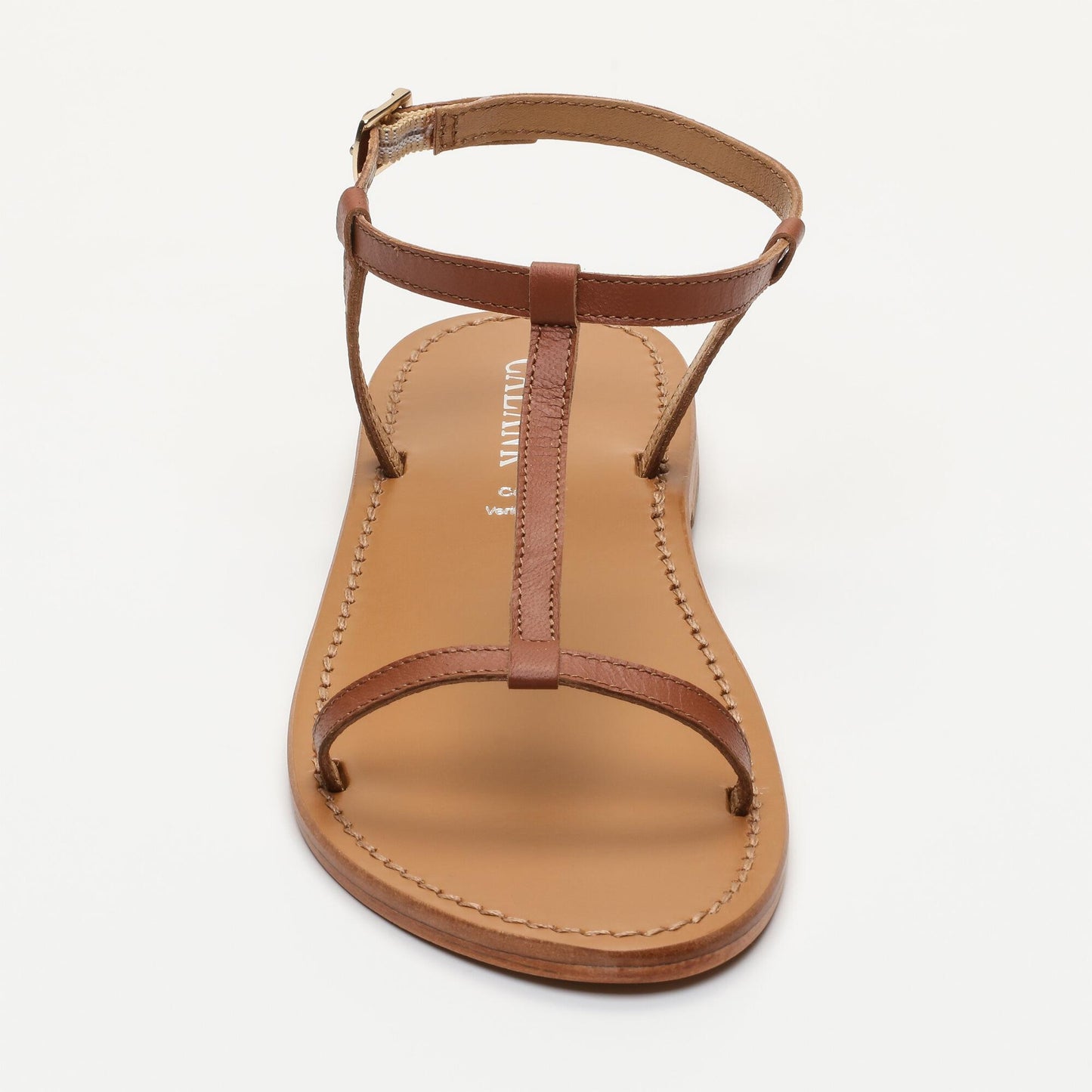PRACA sandales en cuir camel