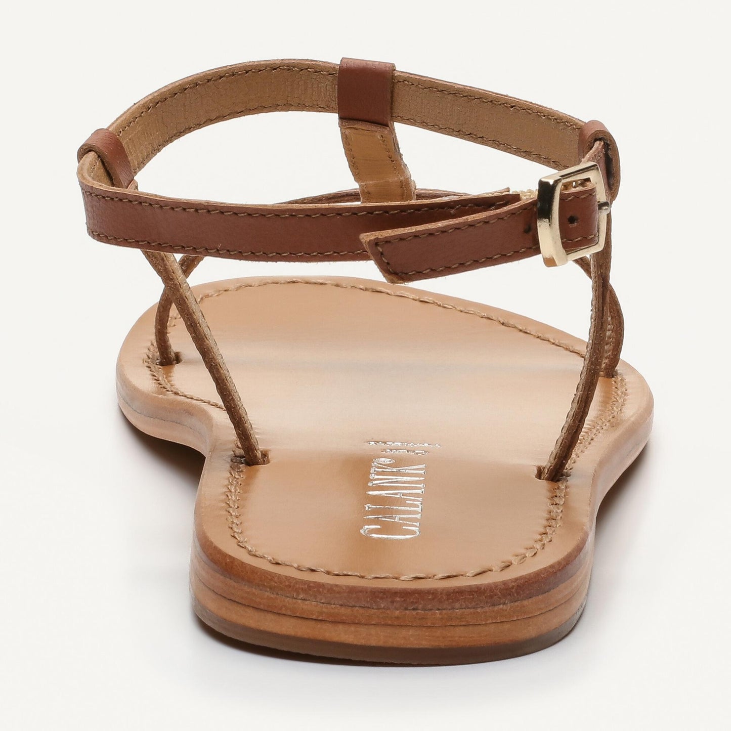 PRACA sandales en cuir camel