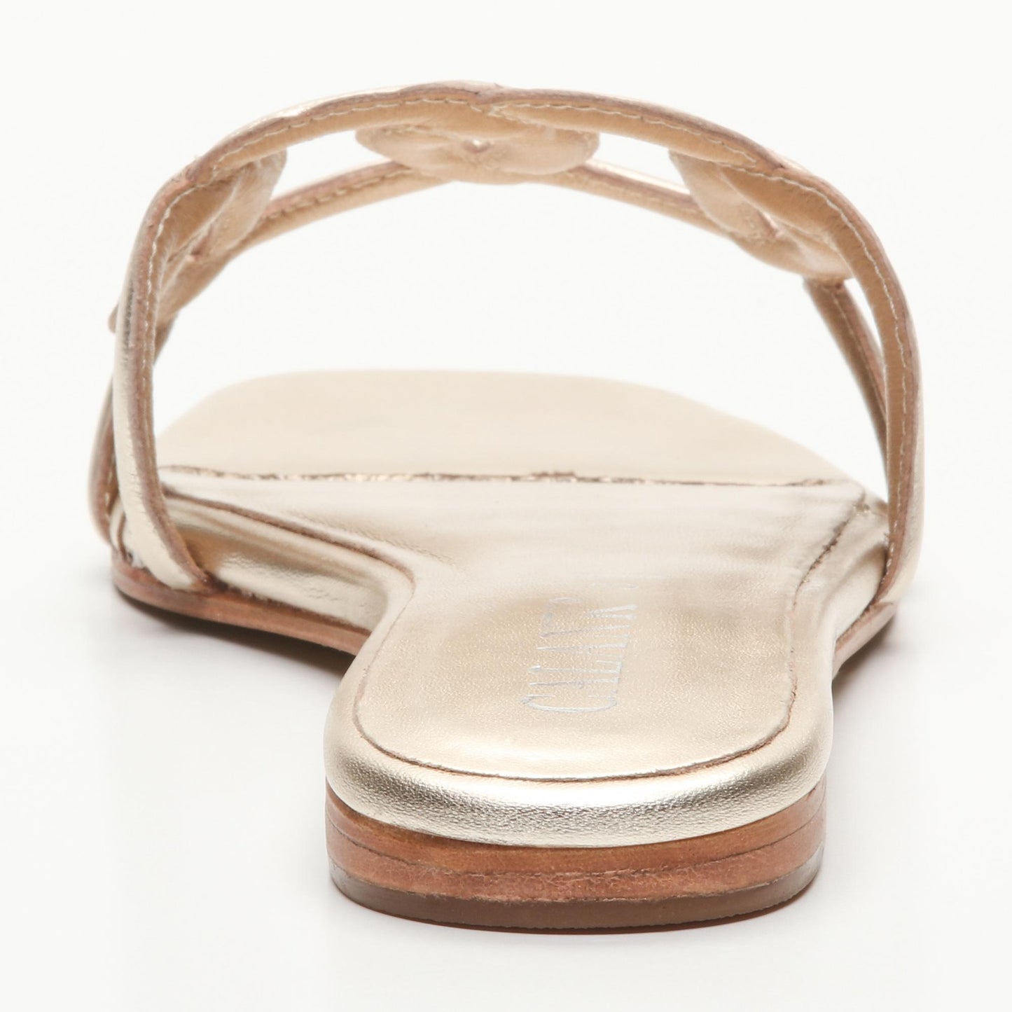 ROMI sandales en cuir gold